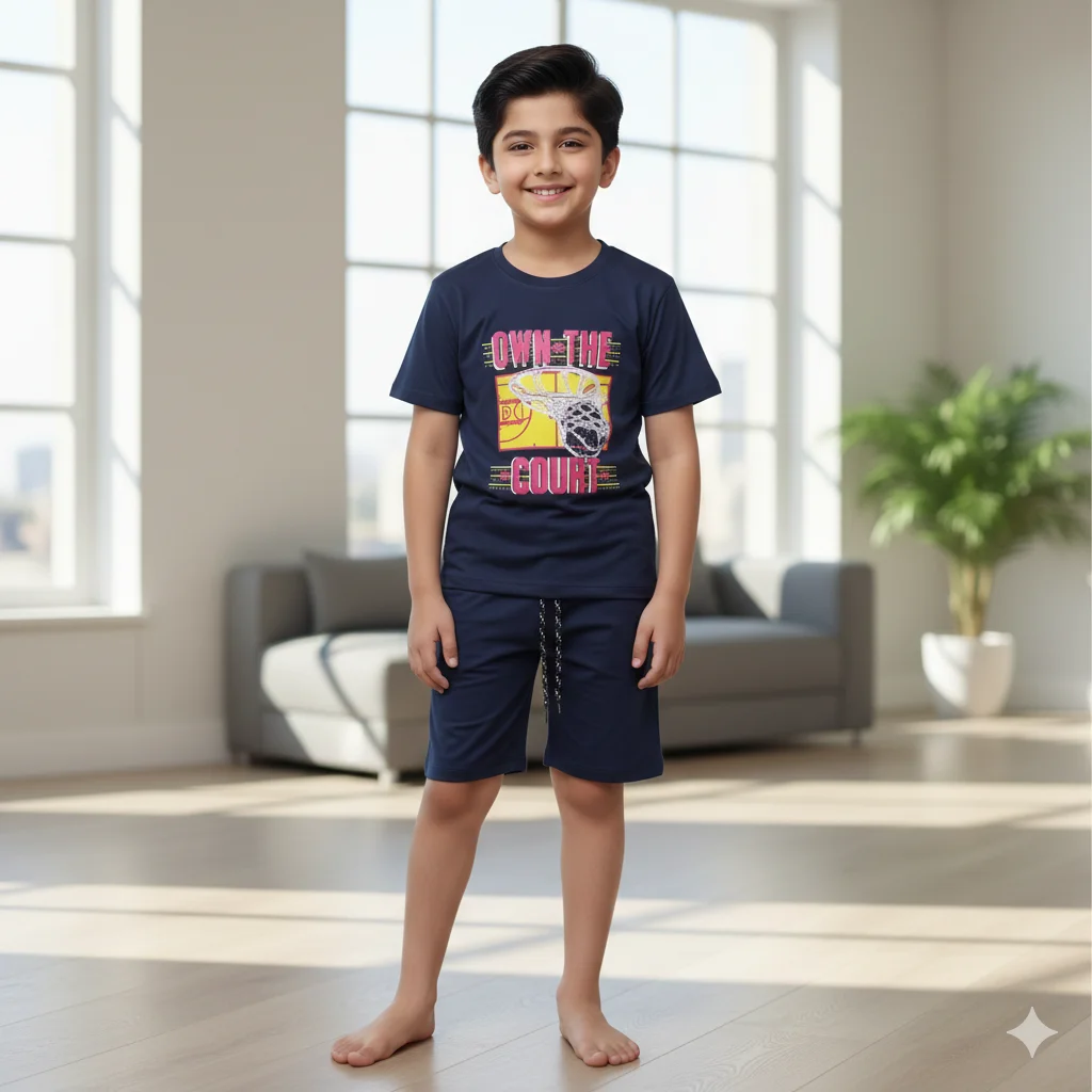 Kids – Black Shorts Set Basket Ball For Boys