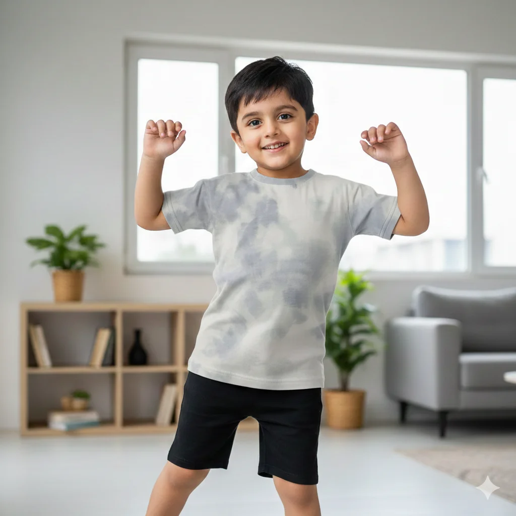 Kids Tie Dye White Tee Shirts - 100% Cotton