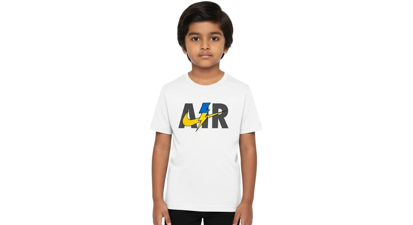 Kids Dry Fit White Tee Shirt - Dry Fit